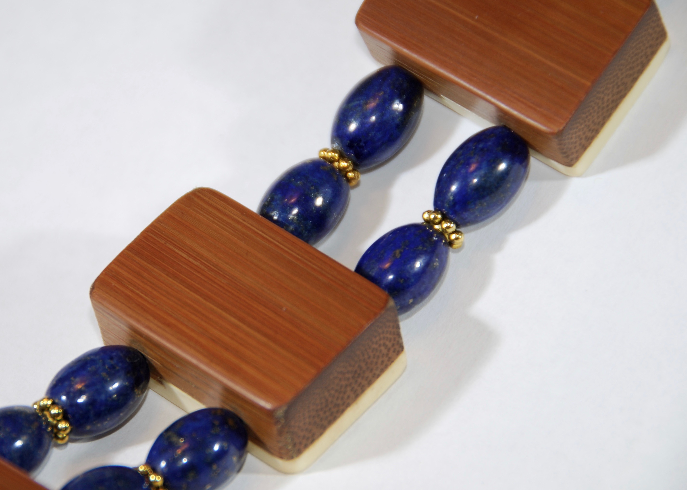 Blue Lapis Stone beads (Oblong)